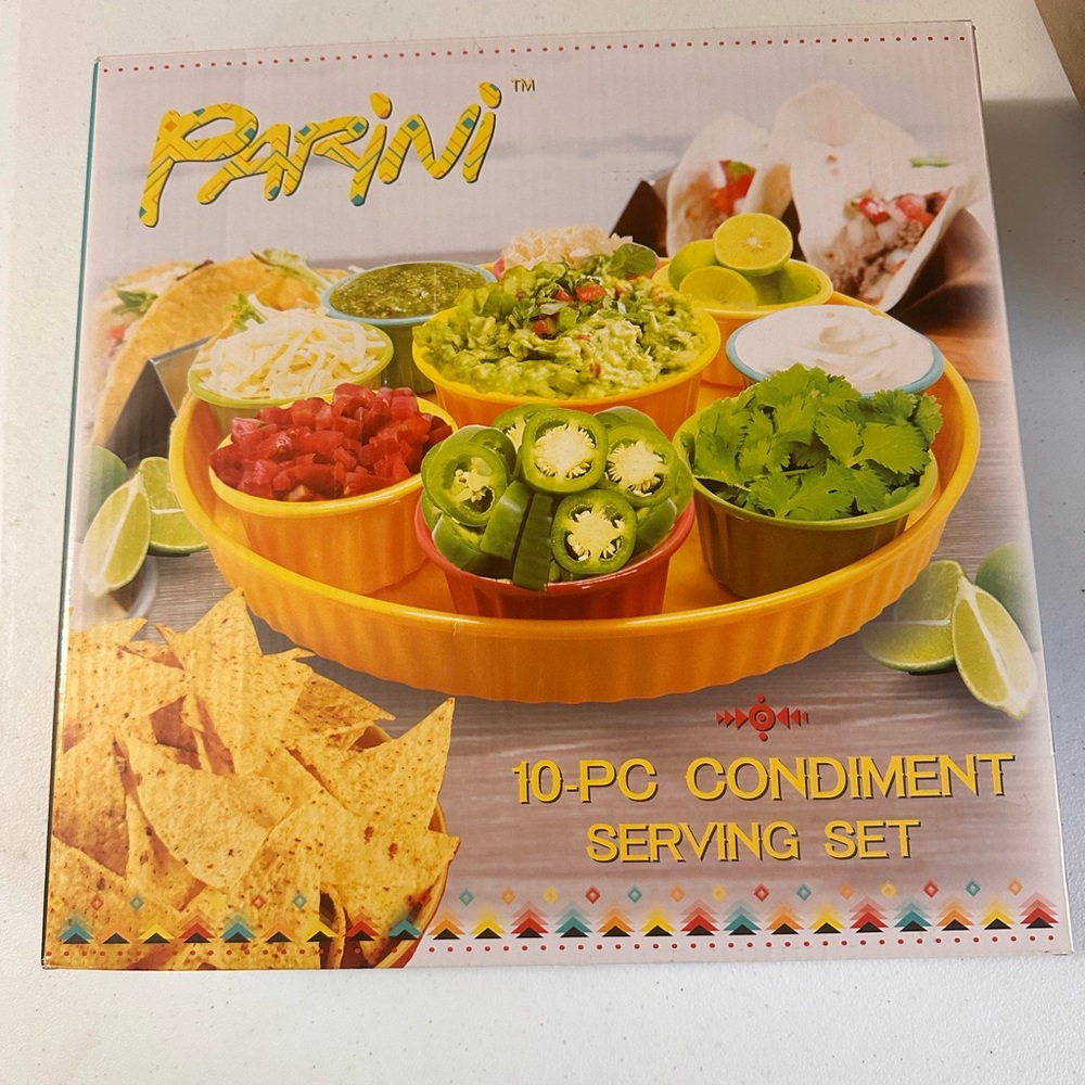 Parini Yellow Condiment Serving Set